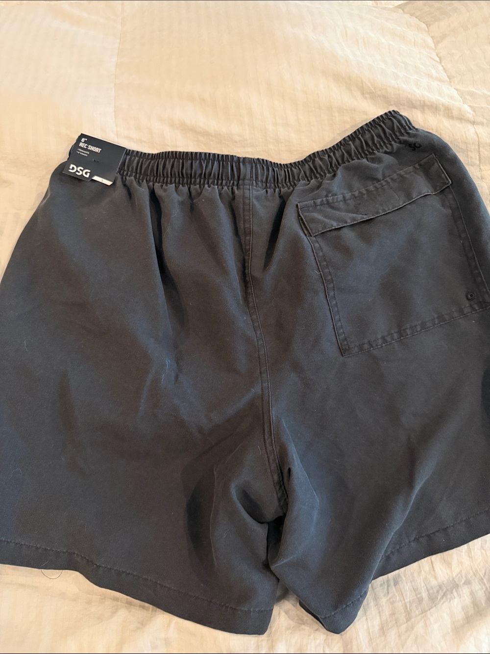 NWT DSG Men’s Black Elastic-Waist Athletic Shorts